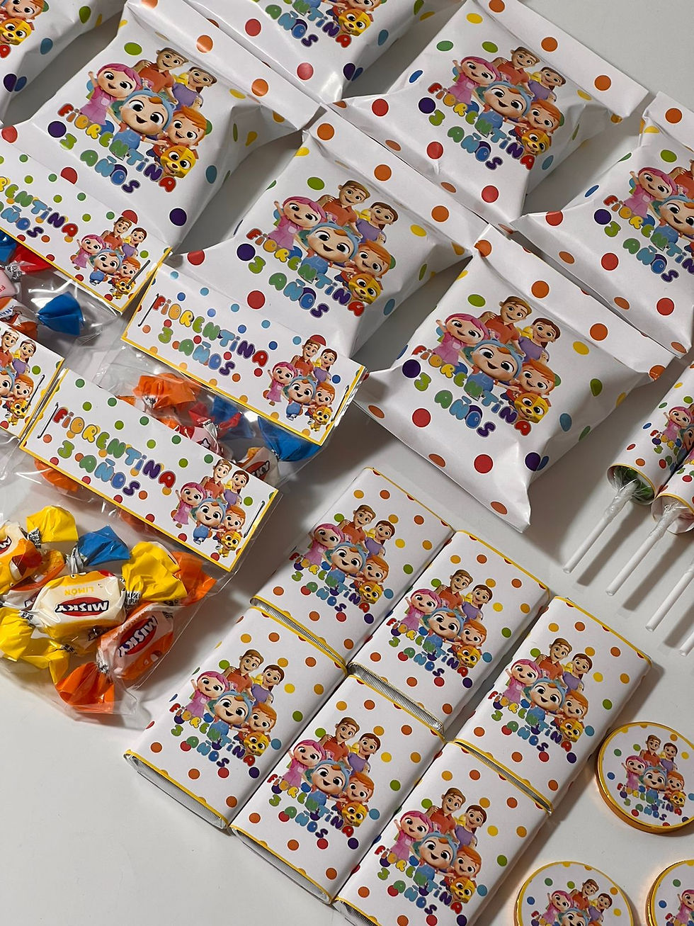 Golosinas Personalizadas x10 Little Angel Family CandyBar