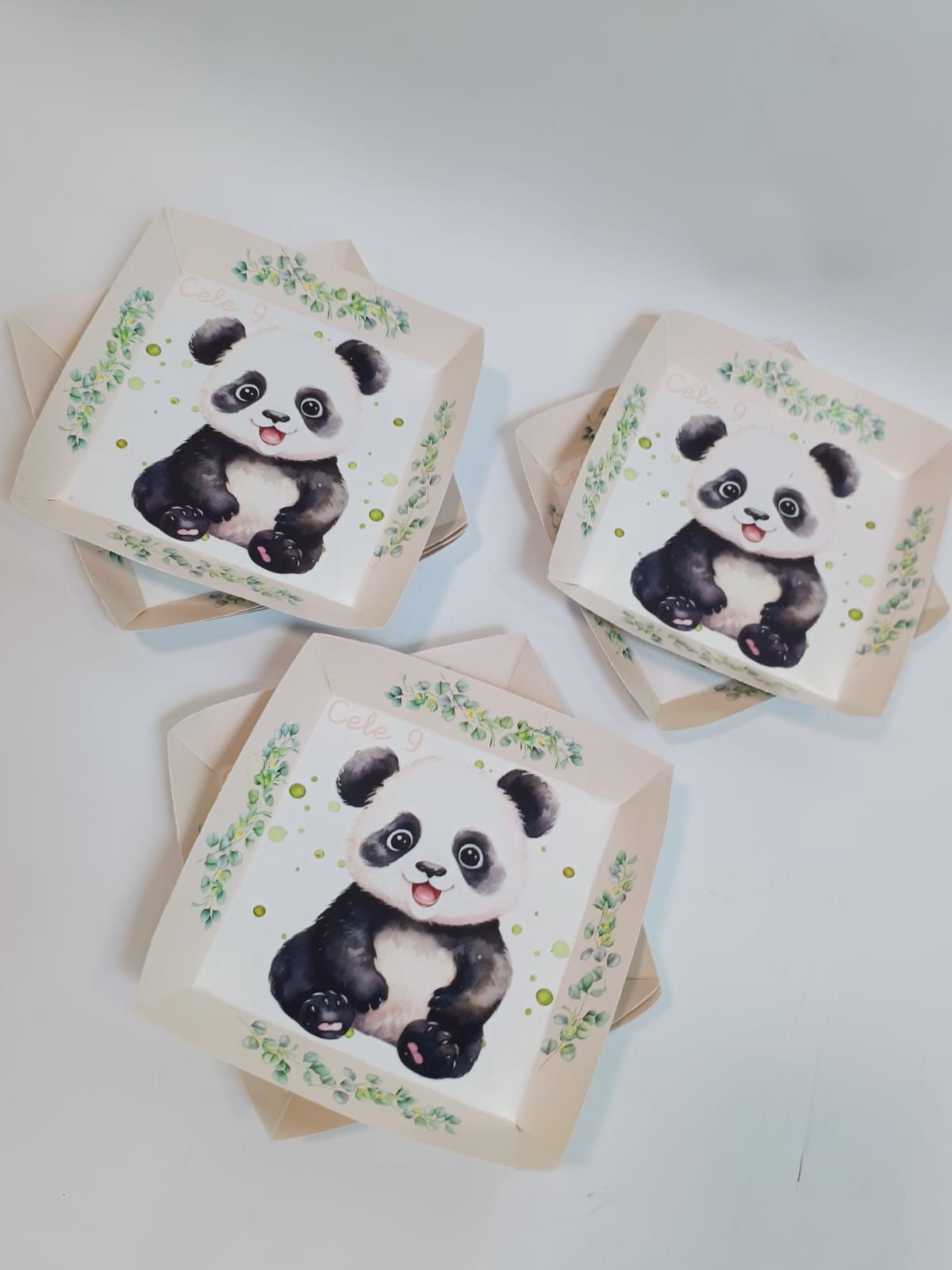 Platos x 12 Osito Panda