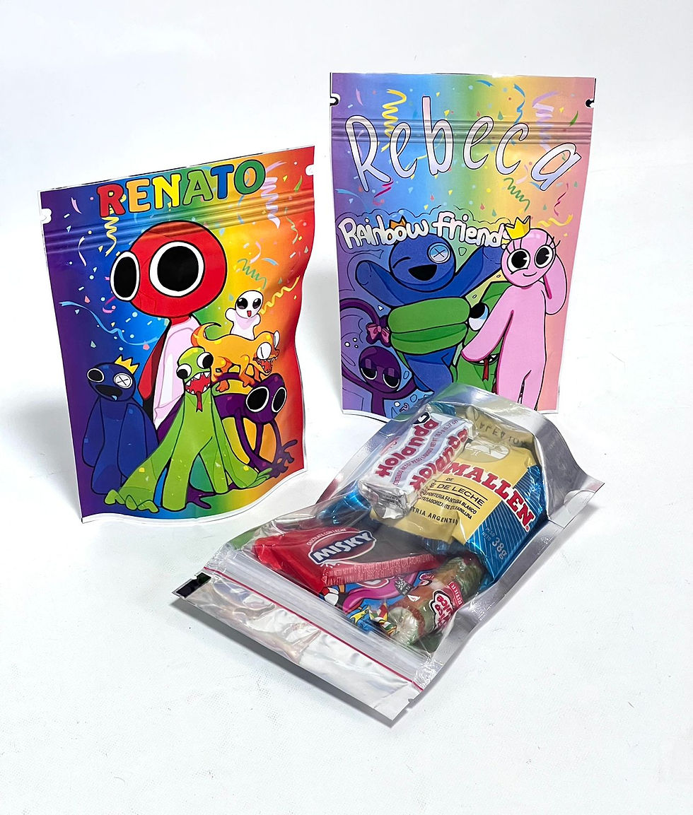 Miniatura: Bolsa Golosinera Personalizada Cierre Zipper  X 10 Todas Las temáticas