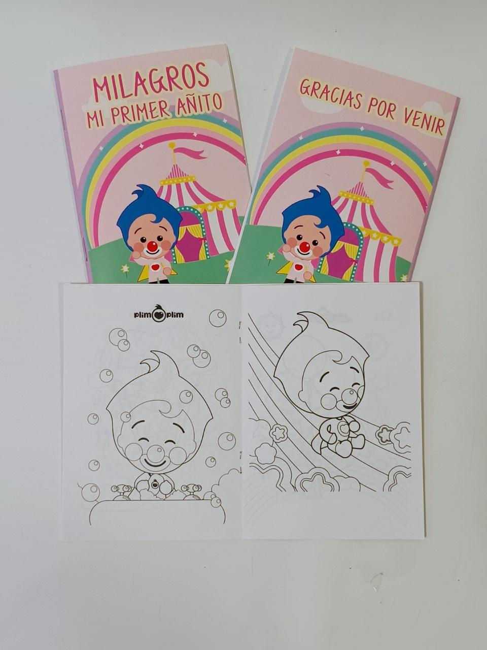 Miniatura: Librito para colorear x 10 Plim Plim