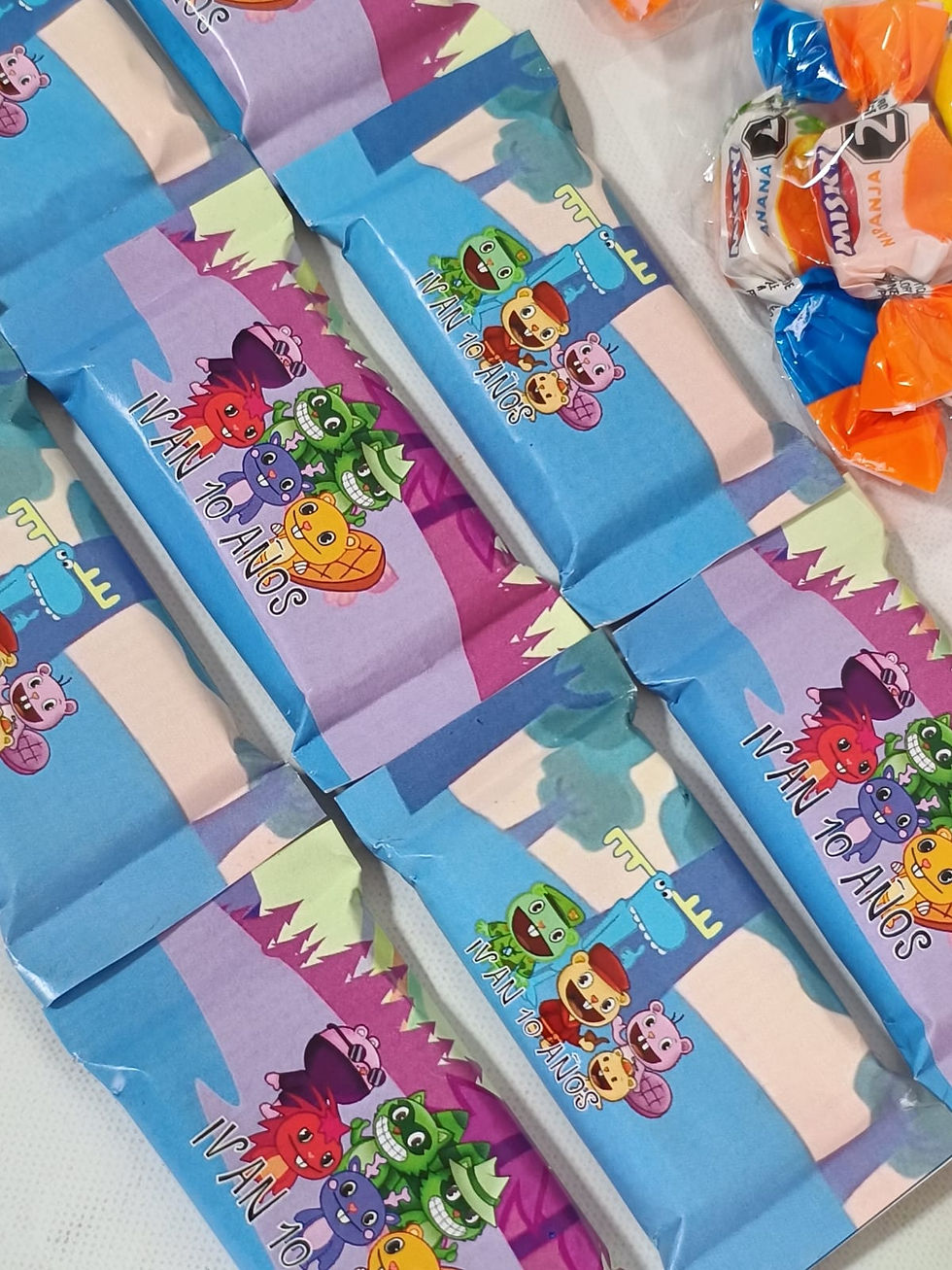 Golosinas personalizadas x 10 Happy tree friends