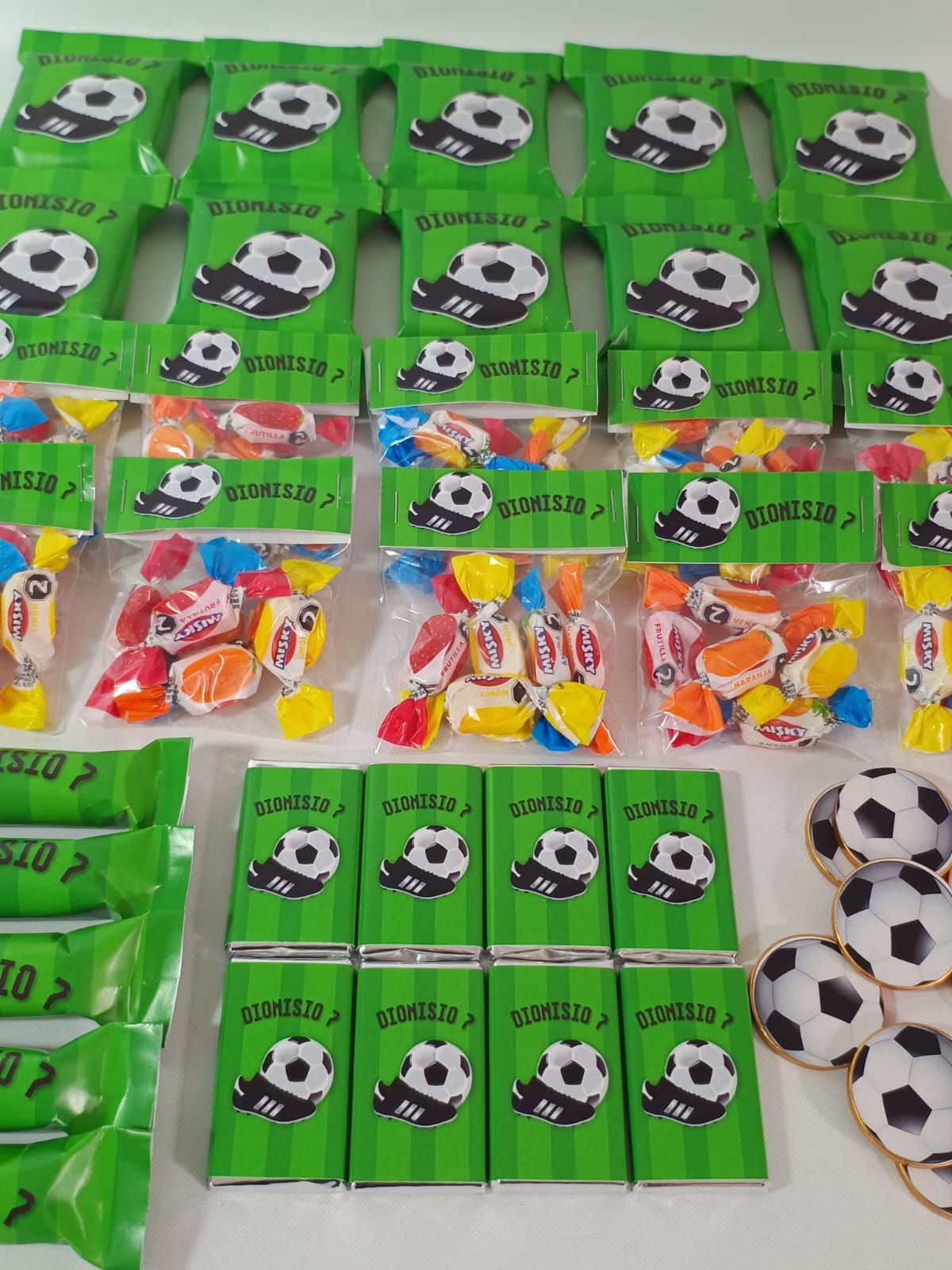Golosinas personalizadas Candy Bar x 10 Futbol