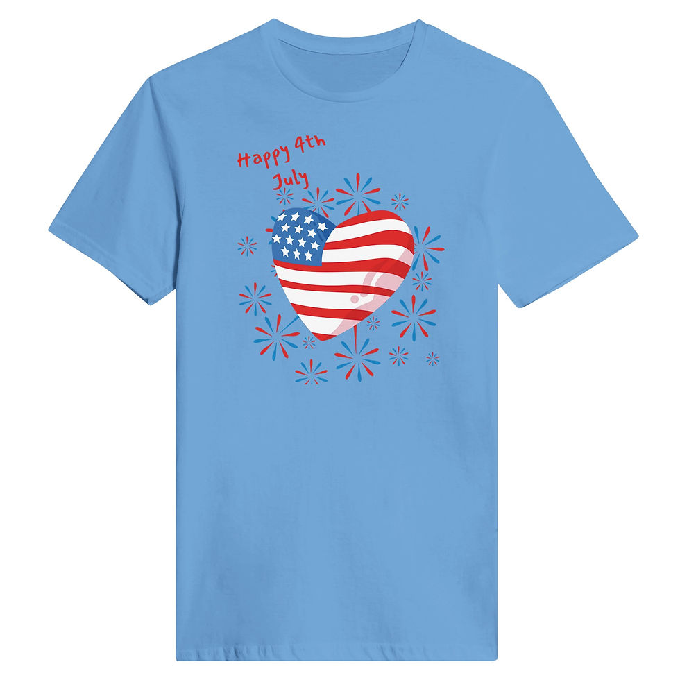 Thumbnail: Happy 4th July Womens Crewneck T-shirt