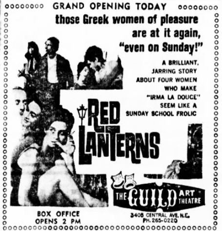 Newspaper advertisement for the Guild's grand opening, February 1966.
