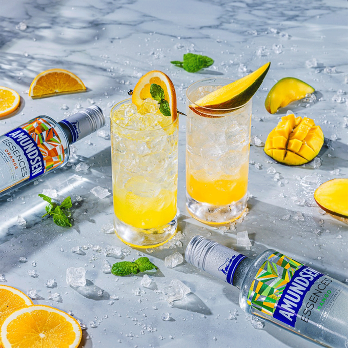 Amundsen Essences infused vodka in two variants: orange and mango.