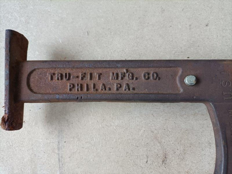 Thumbnail: Vintage Tru-Fit Mfg. Co Phila. Pa. Cast Iron Shoe Stretcher With  Toe