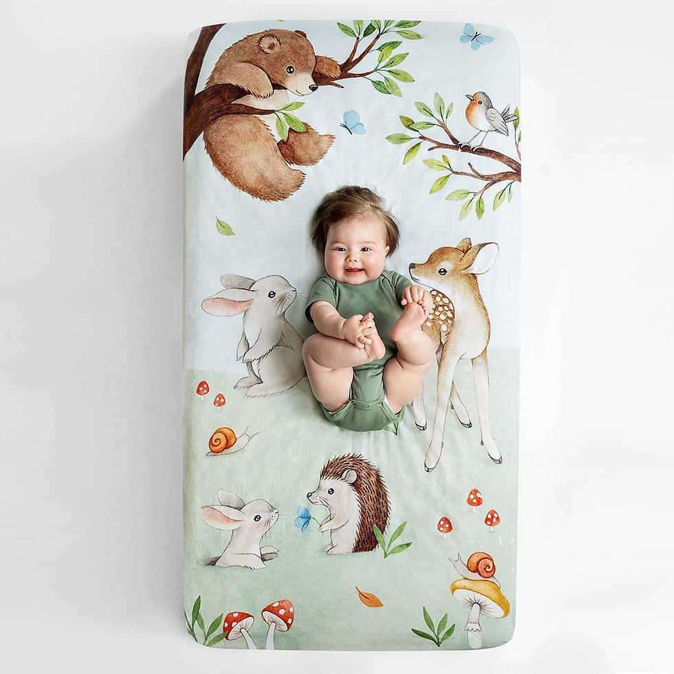 Enchanted Forest Crib Sheet
