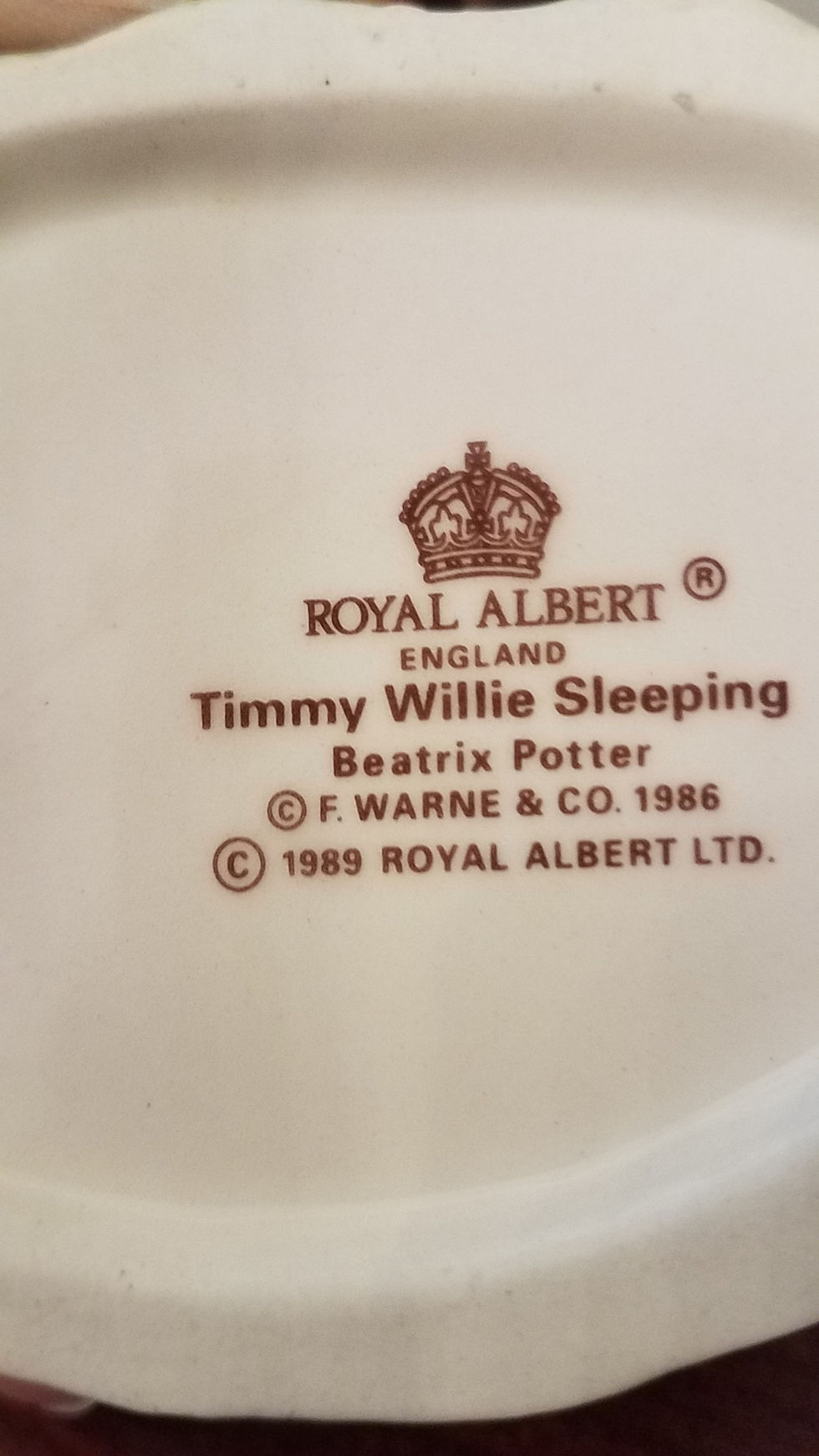 Thumbnail: Timmy Willie Sleeping, Beatrix Potter Figurine BP6