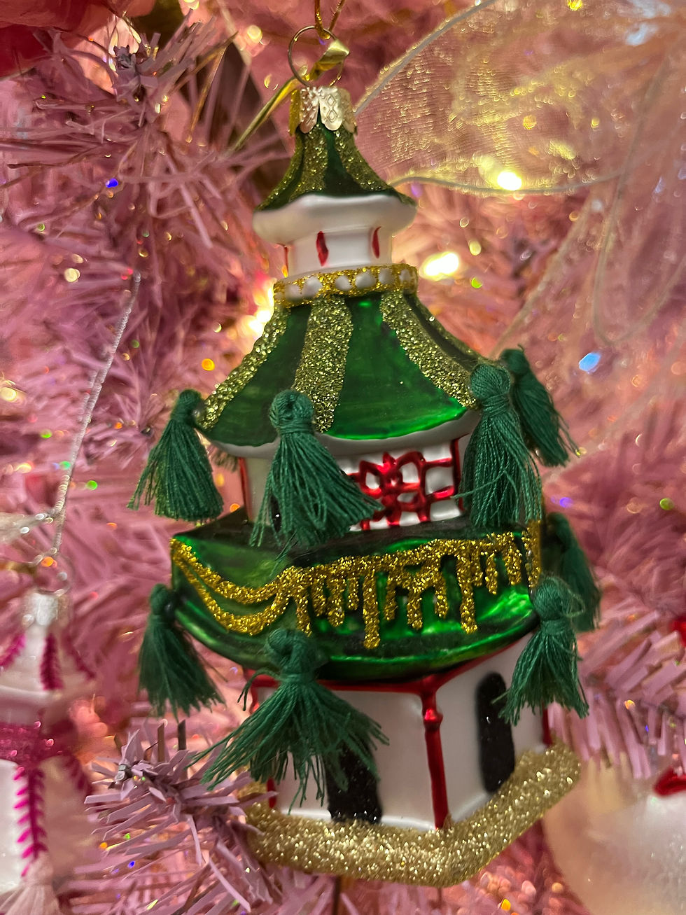 Thumbnail: Chinoiserie, Eclectic "Grandmillennial" Holiday Ornaments