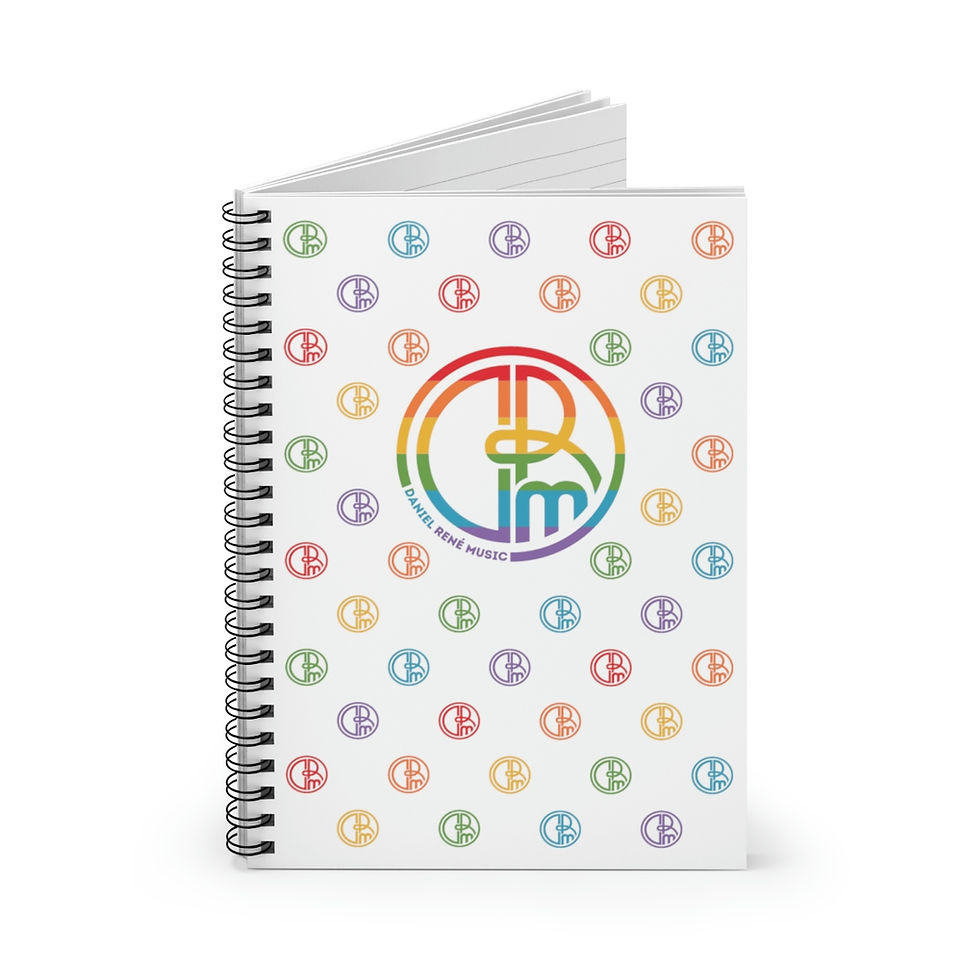 Thumbnail: Daniel Rene Music - Pride - Spiral Notebook - Ruled Line
