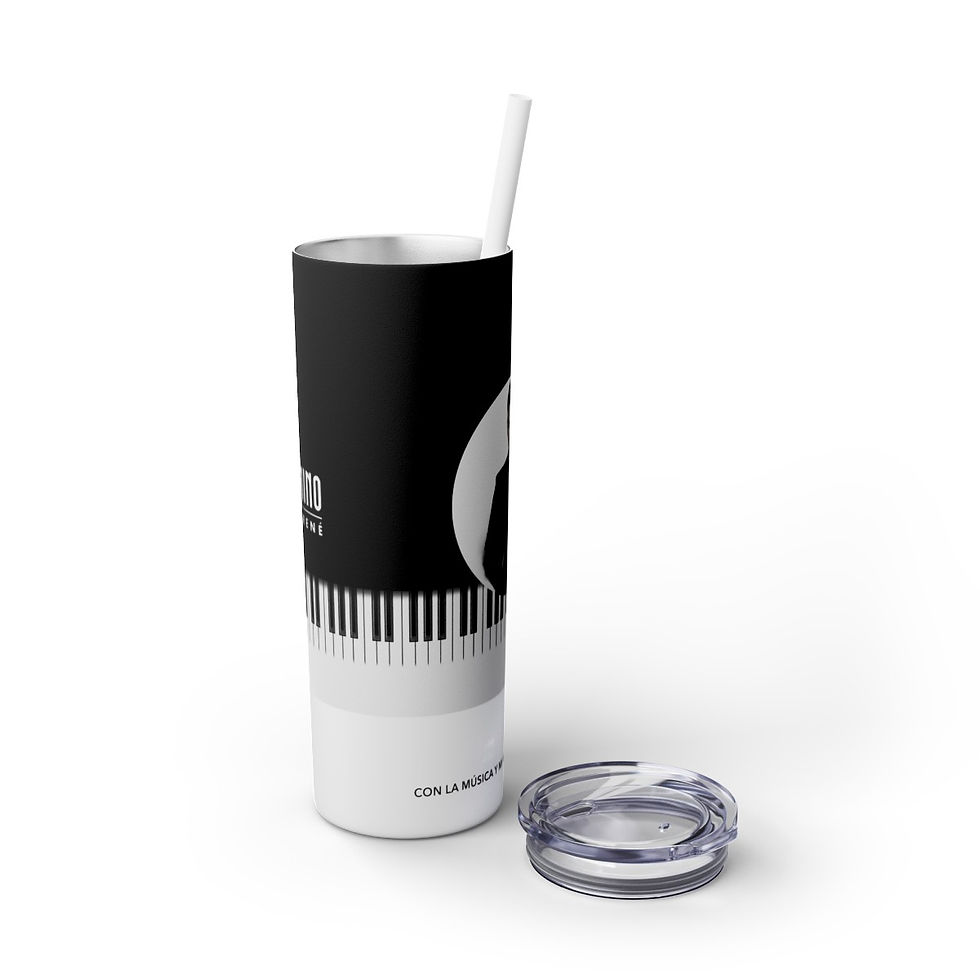 Thumbnail: Daniel Rene - El Camino - Piano - Skinny Tumbler with Straw, 20oz