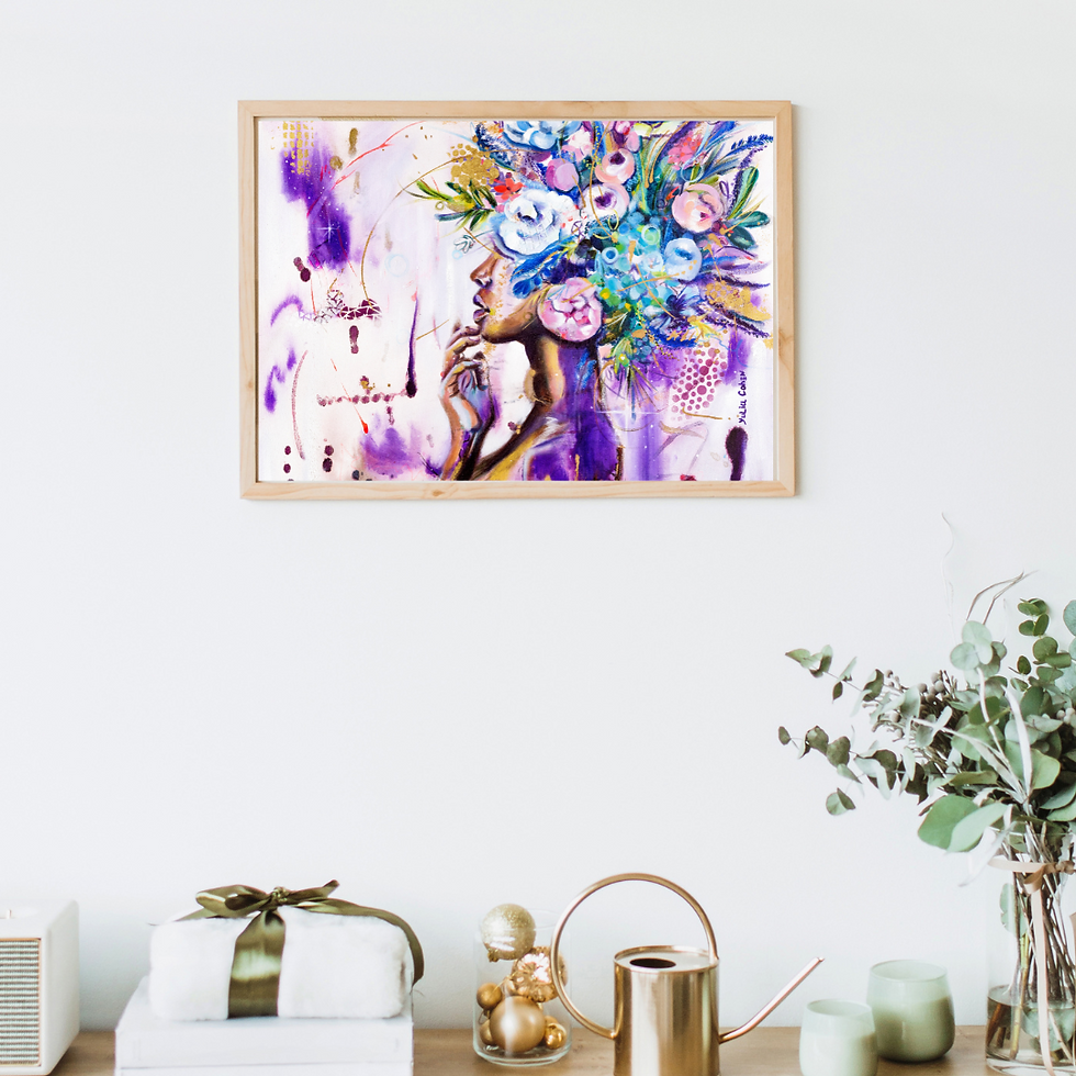 תמונה ממוזערת: "BLOOM WHERE YOU ARE PLANTED" Fine Art Print