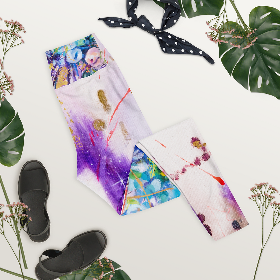 תמונה ממוזערת: Floral Yoga Leggings