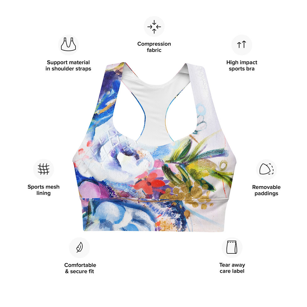 תמונה ממוזערת: Floral sports bra
