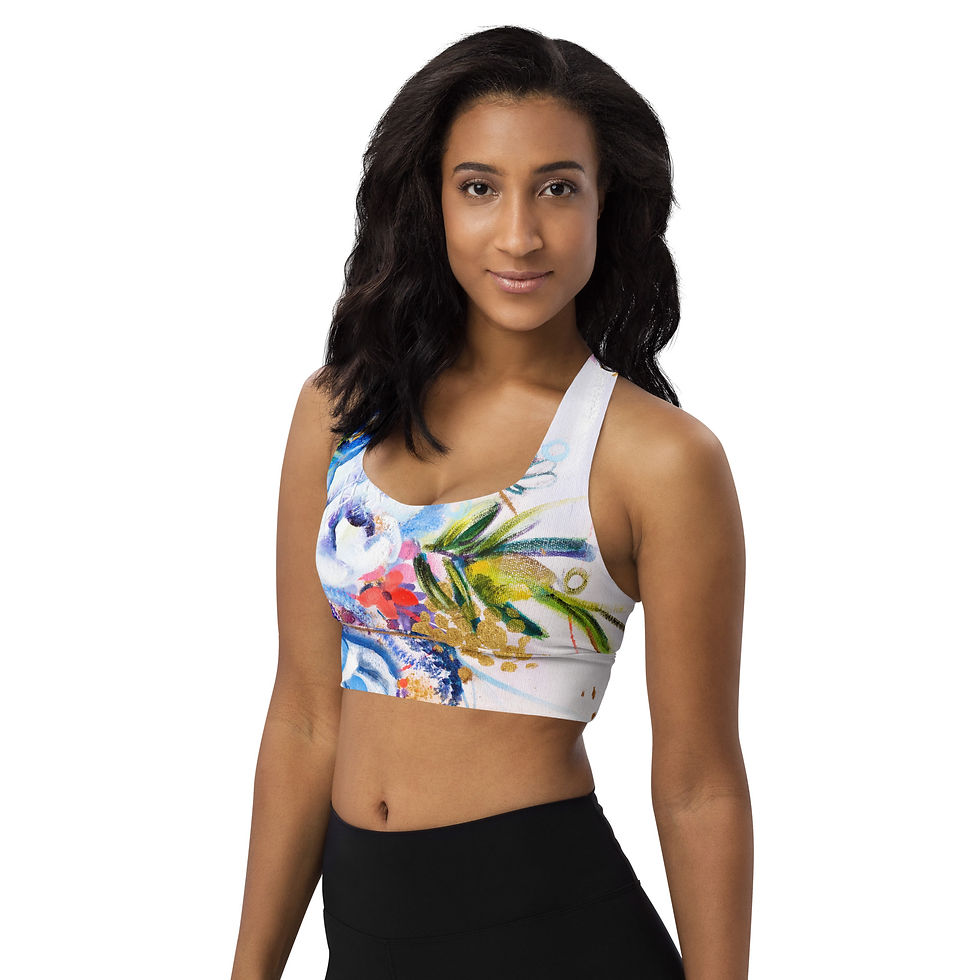 תמונה ממוזערת: Floral sports bra
