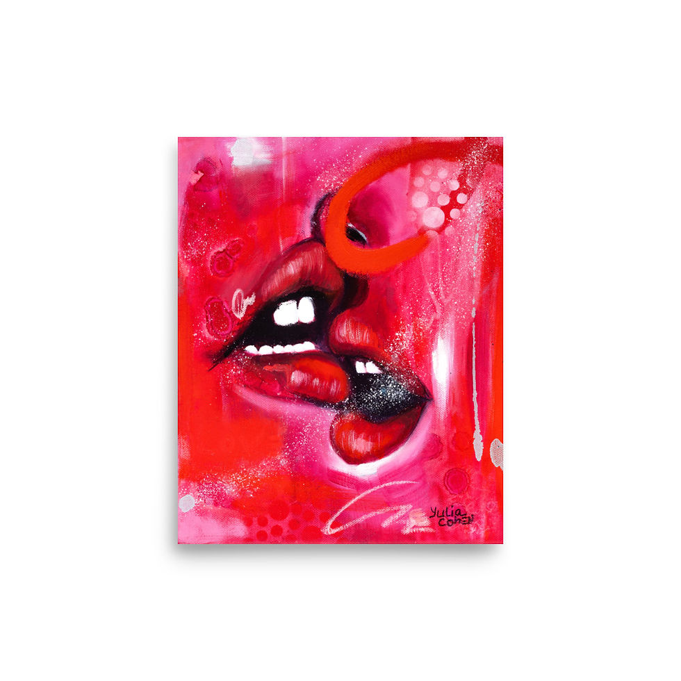 תמונה ממוזערת: "HOT KISS" Fine Art Print