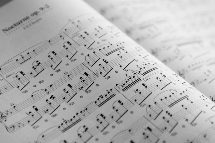 Sheet Music Closeup