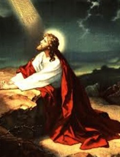 Jesus praying