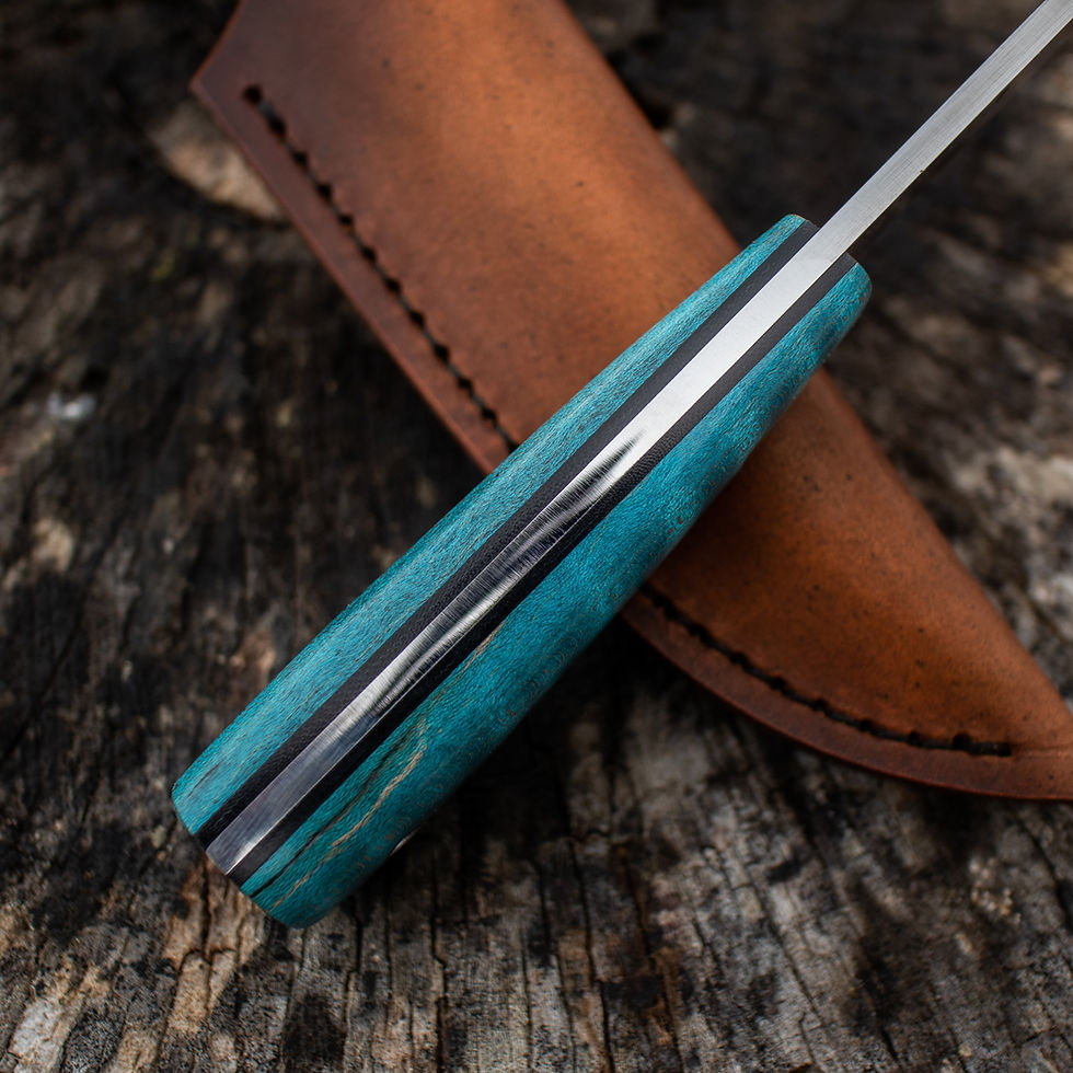 Thumbnail: BAKEAPPLE Belt Knife - [Curly Maple]