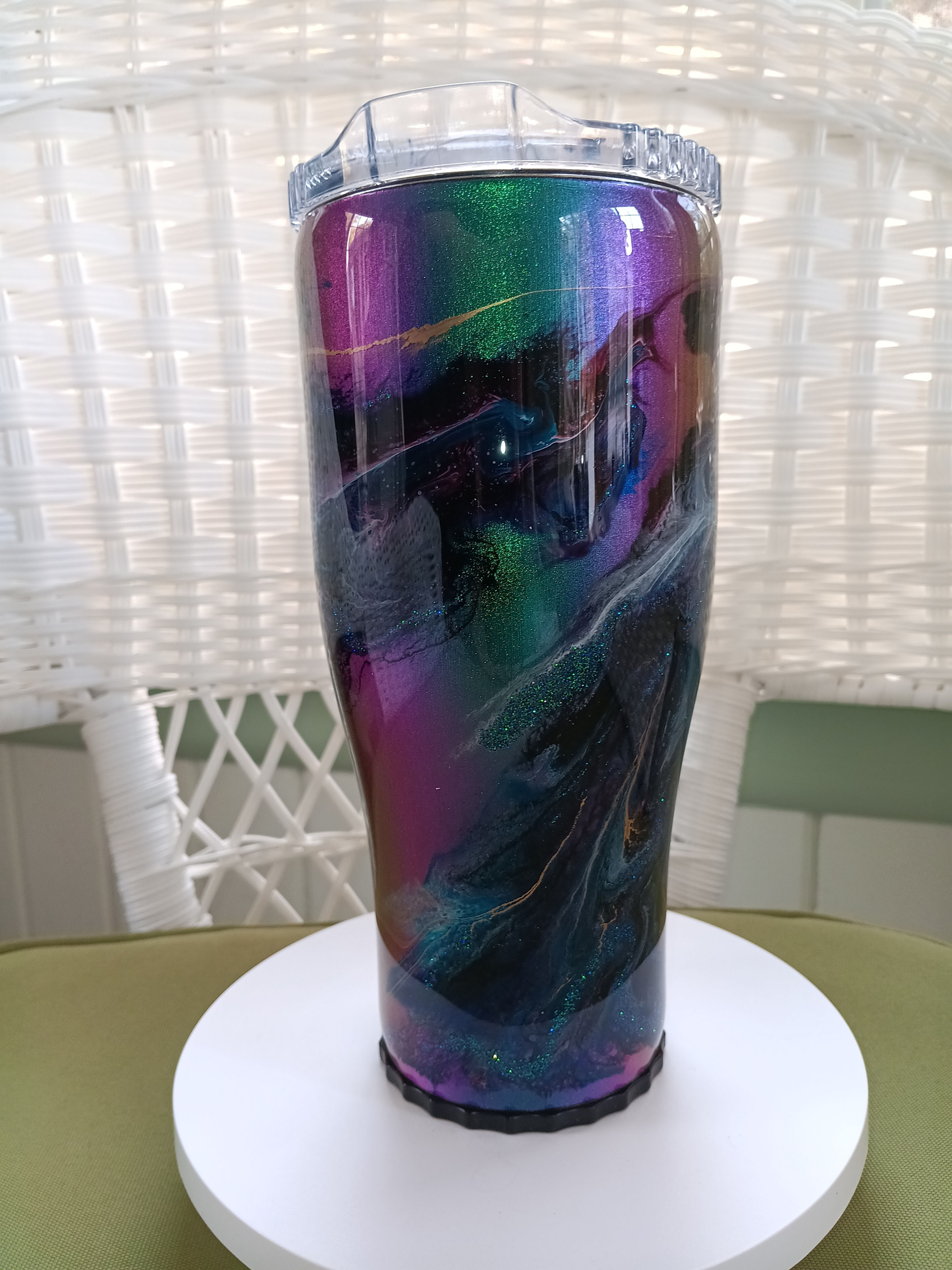 30 oz Purple Chrome Swirl