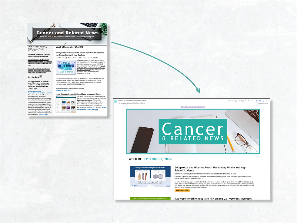 Newsletter Redesign (UX/Web Campaign)