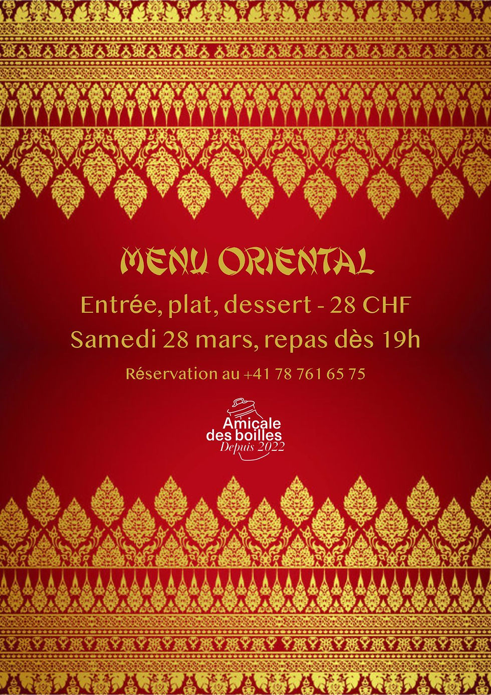 Repas : Menu Oriental