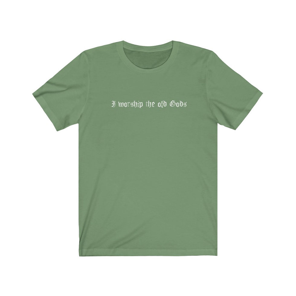 Thumbnail: I Worship The Old Gods Unisex Jersey Short Sleeve Tee