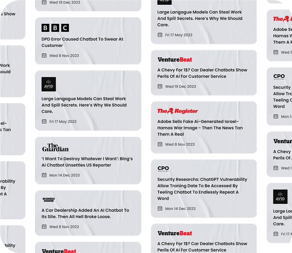 AI Incidents in the news