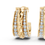 Thumbnail: Sovereign Twist Hoops - Gold Plated with Swarovski Diamonds