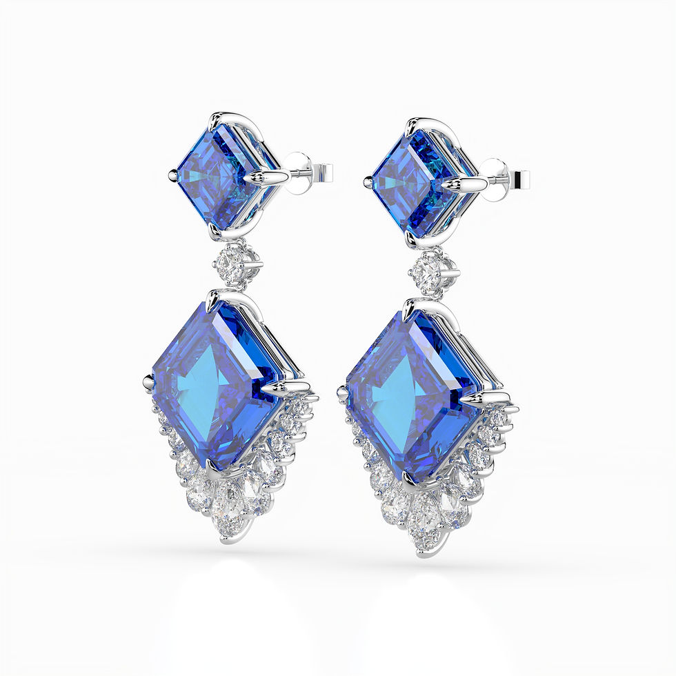 Thumbnail: Tidal Sapphire in Lab Blue Sapphire Gemstones