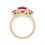 Thumbnail: Blush Trinity Ring - Pink Sapphire