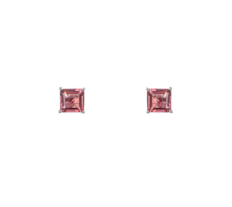 Thumbnail: Calathea Pink and Green Detachable Earrings