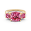 Thumbnail: Blush Trinity Ring - Pink Sapphire