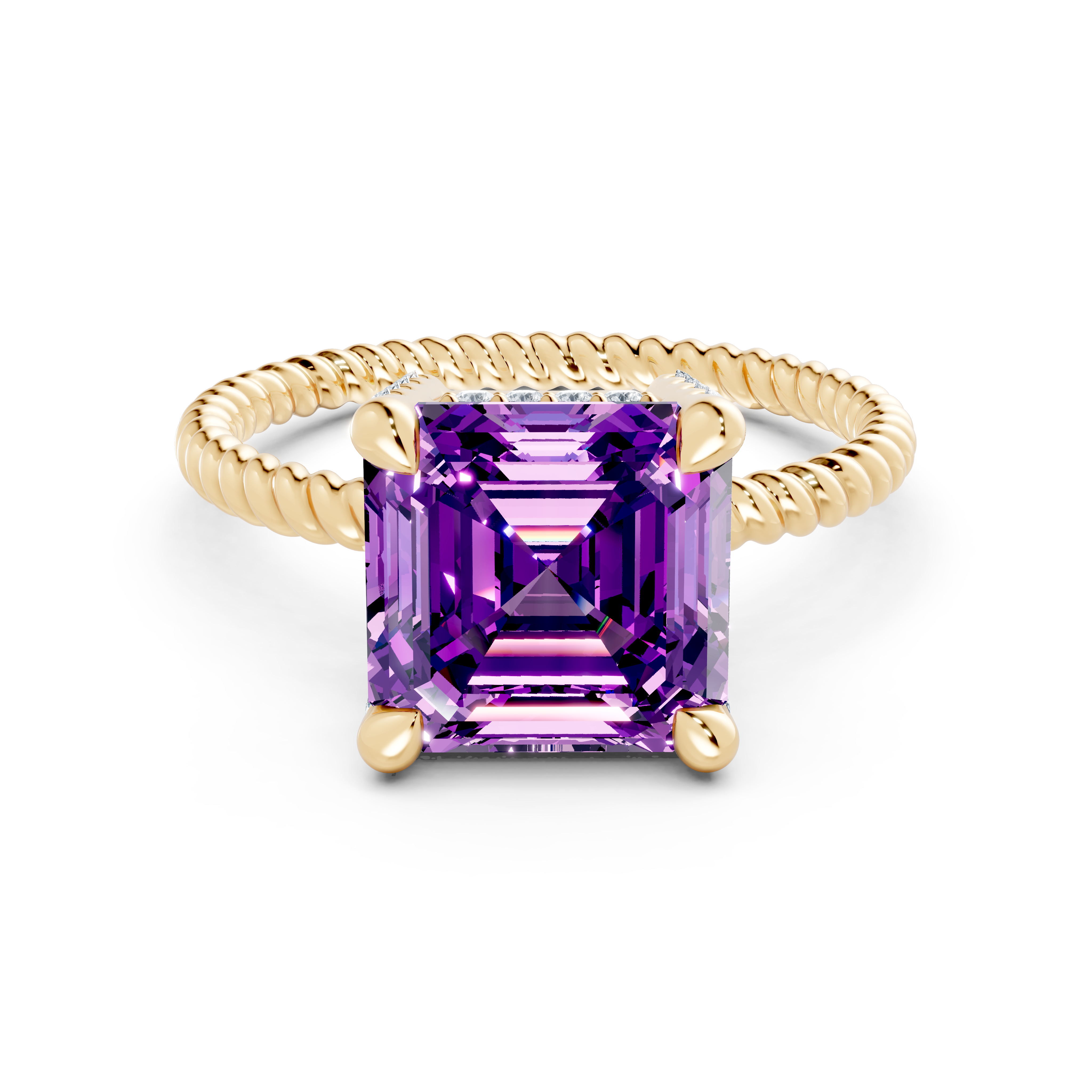 The Iconic Solitaire Ring - Amethyst