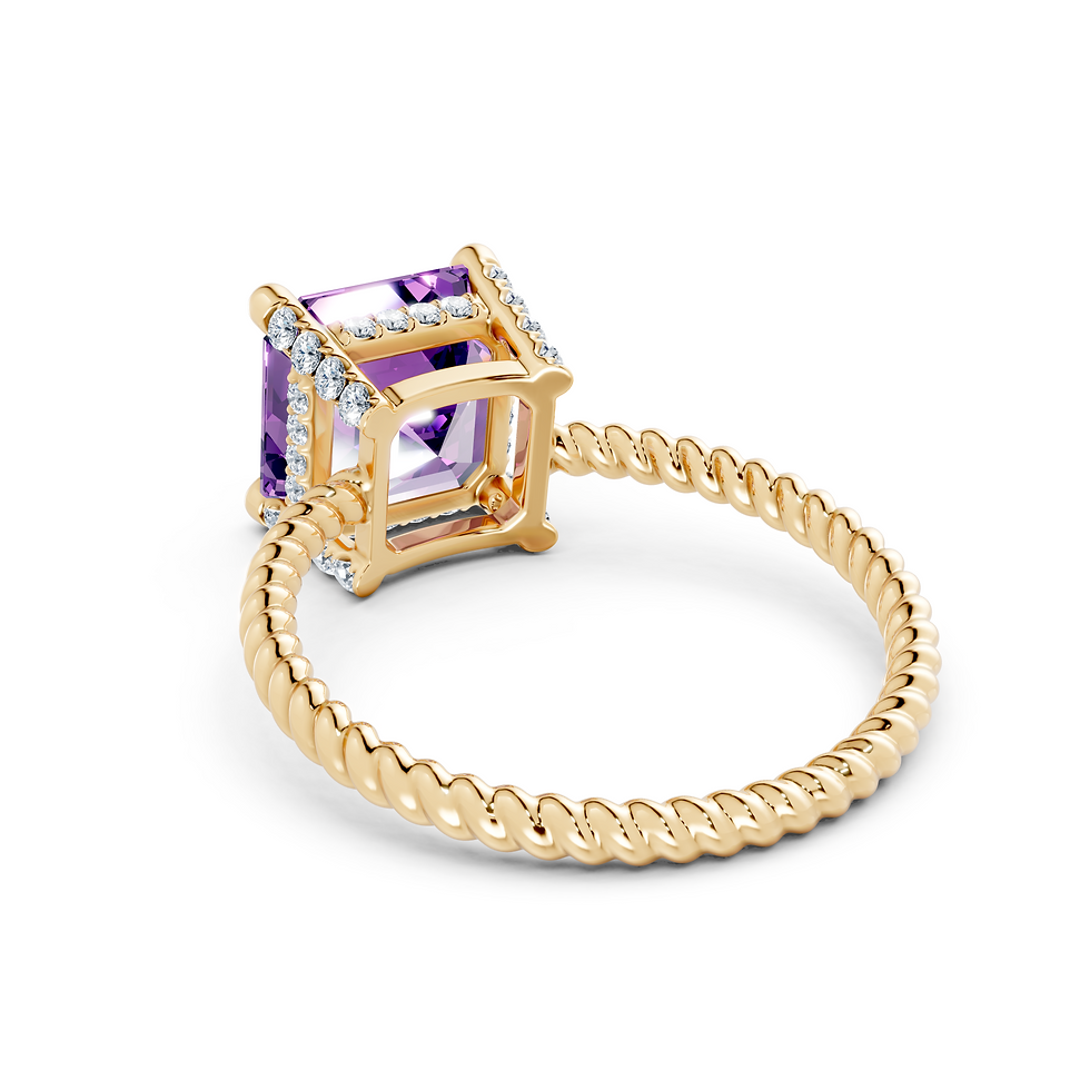 Thumbnail: The Iconic Solitaire Ring - Amethyst
