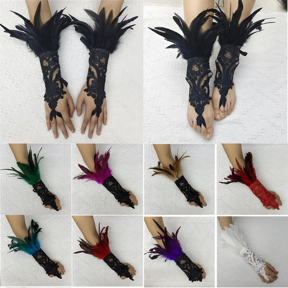 Thumbnail: Ravenwing Lace Gloves