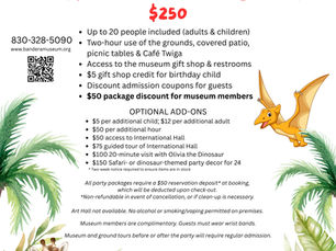 New Birthday Packages Launched!