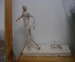 Man&dog plater 2011(h-30,w  -30