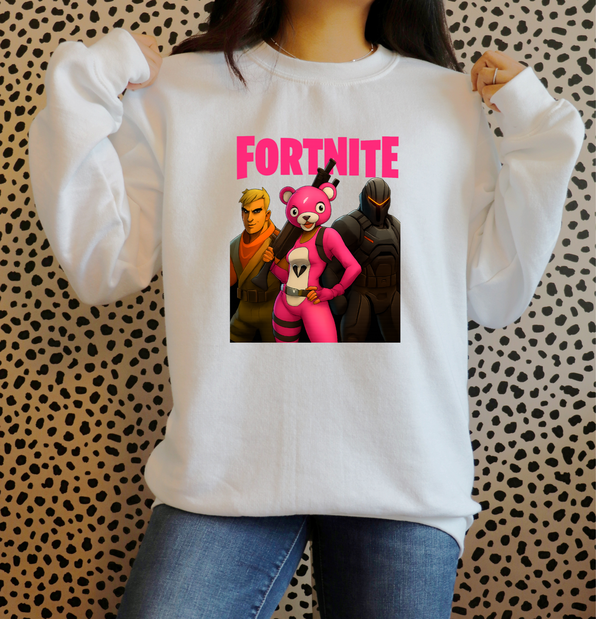 Fortnite Pink Bear Sweatshirt
