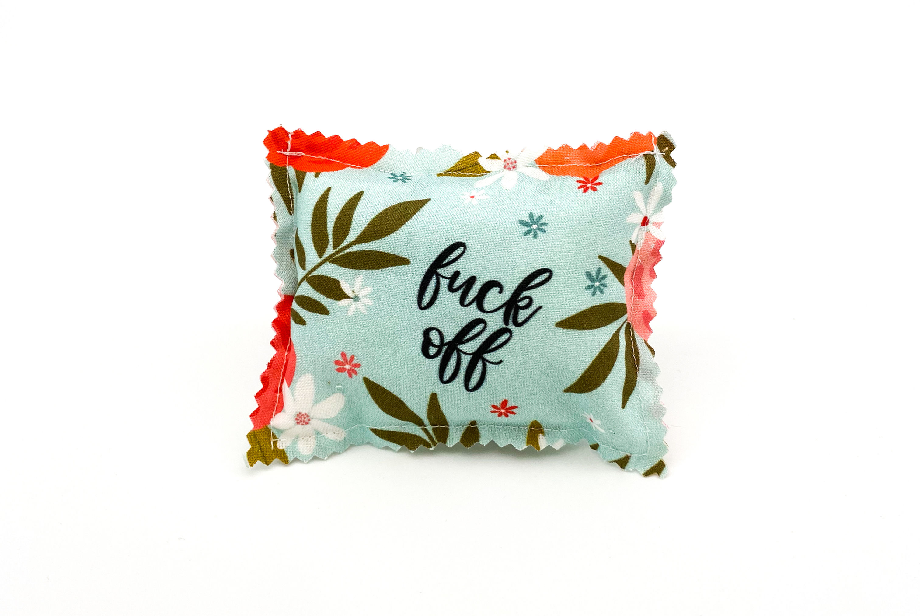 Sassy Floral Fuck Off Sachet filled with Stuffing and Fragrant Handpicked Oregon Lavender.