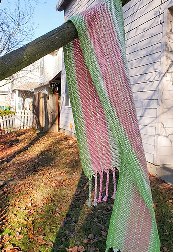 Multicolored woven scarf