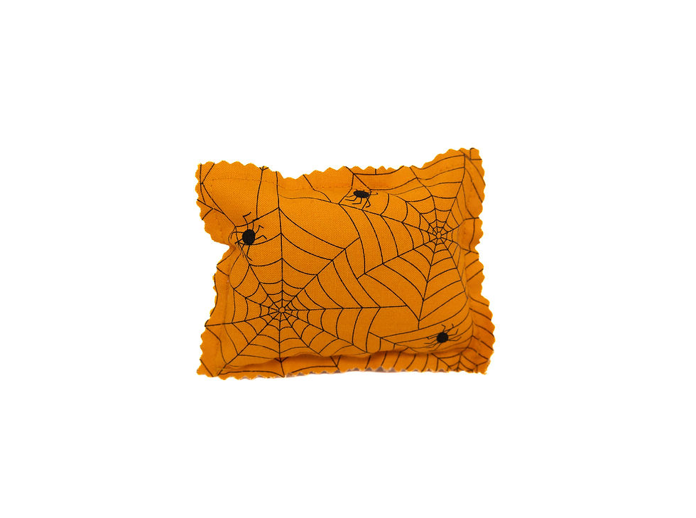 Spider & Spider Web Sachet filled with Stuffing and Fragrant Handpicked Oregon Lavender.