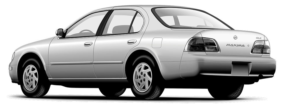 “Nissan Maxima GLE” 3/4 rear