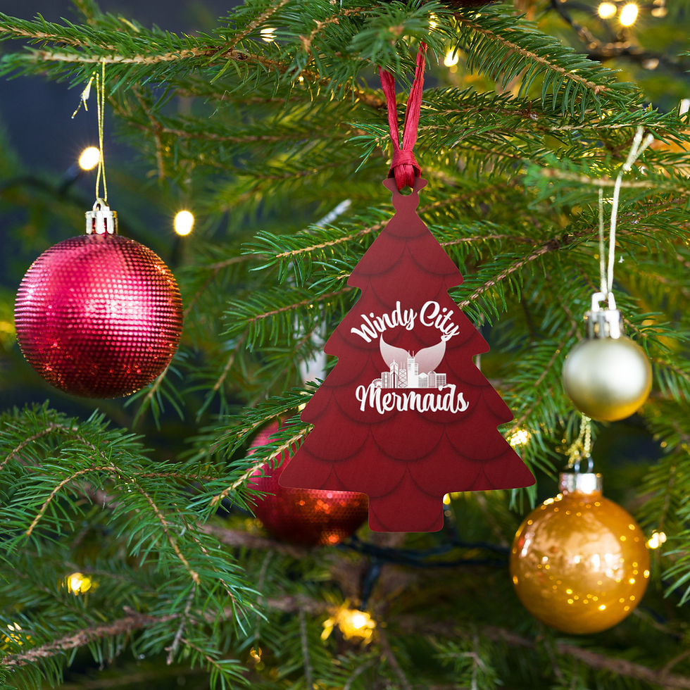 Thumbnail: Red Scale Wooden ornaments