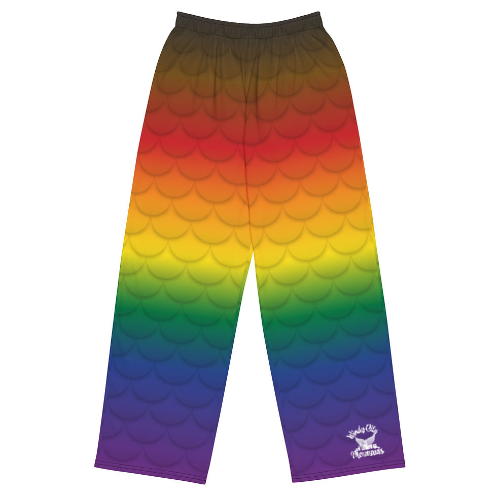 Thumbnail: Philadelphia Pride Scale All-over print unisex wide-leg pants