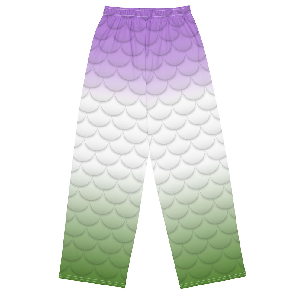 Thumbnail: Genderqueer Scale All-over print unisex wide-leg pants