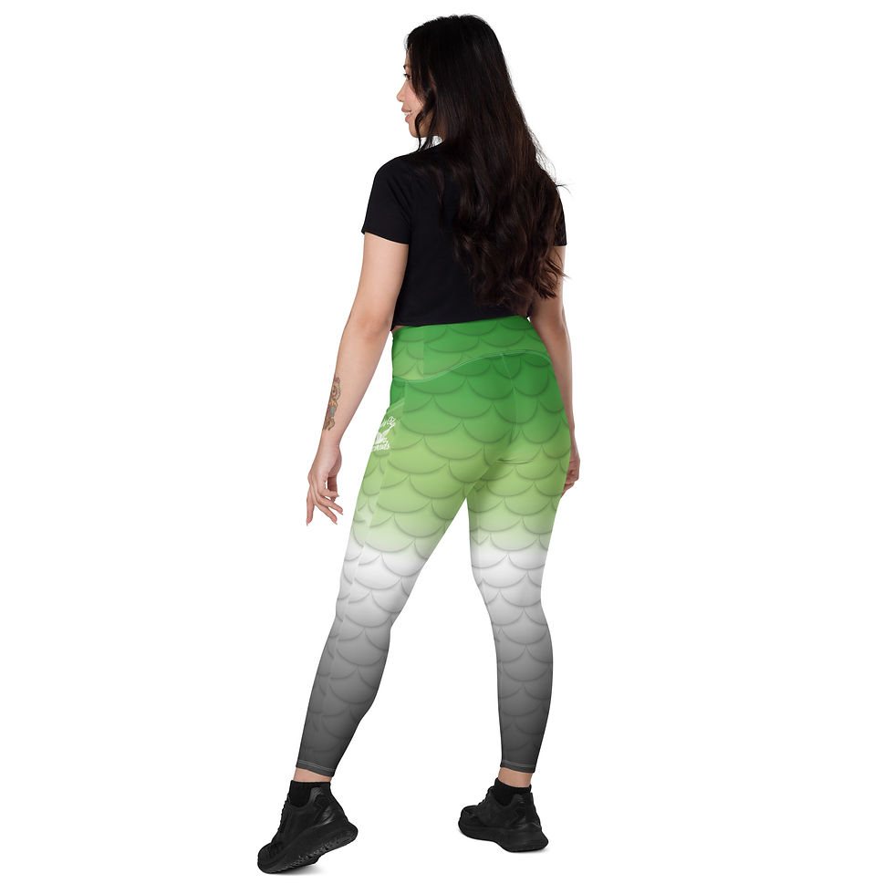 Thumbnail: Aromantic Scale Crossover leggings with pockets