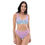 Thumbnail: Cotton Candy Scales Recycled high-waisted bikini