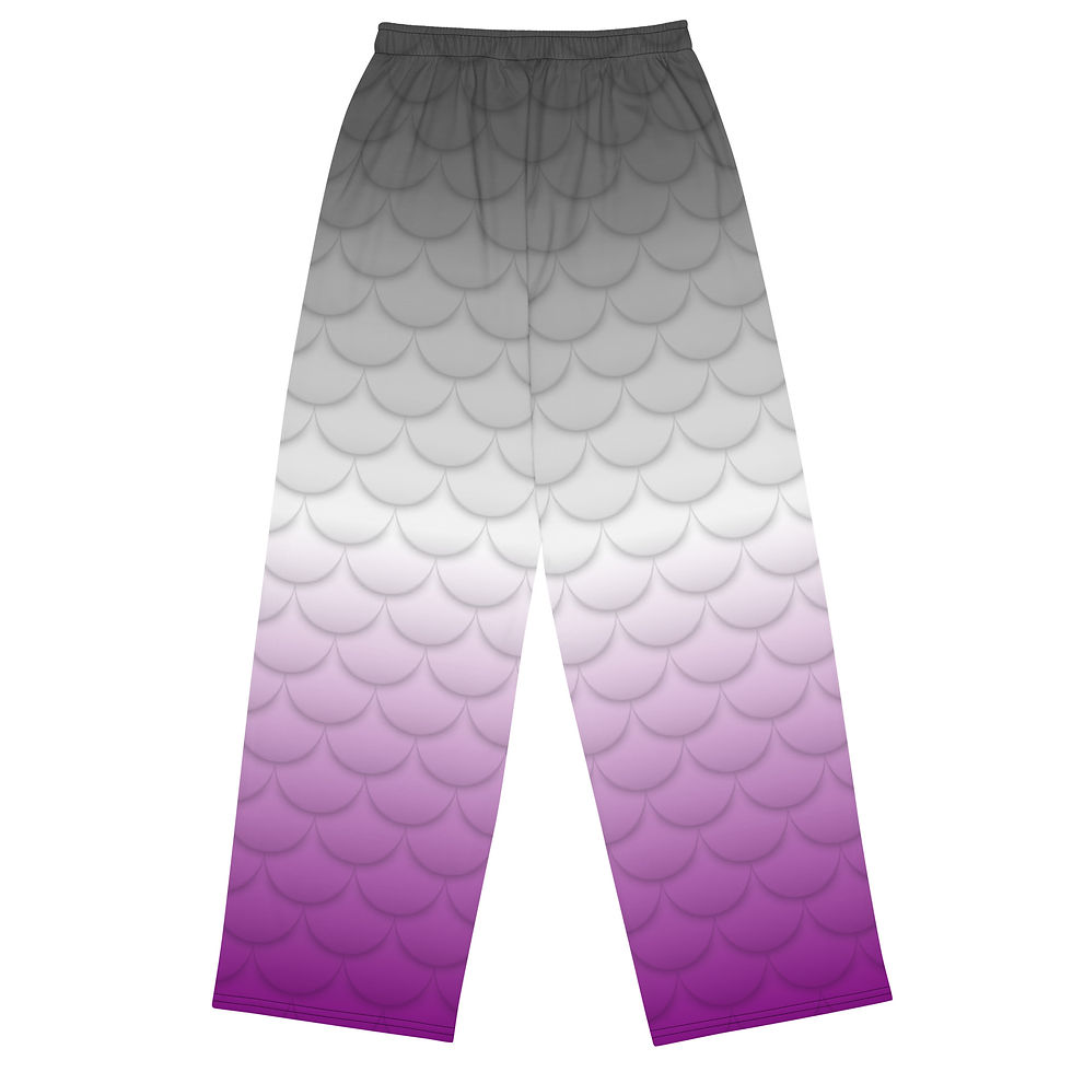Thumbnail: Asexual Scale All-over print unisex wide-leg pants