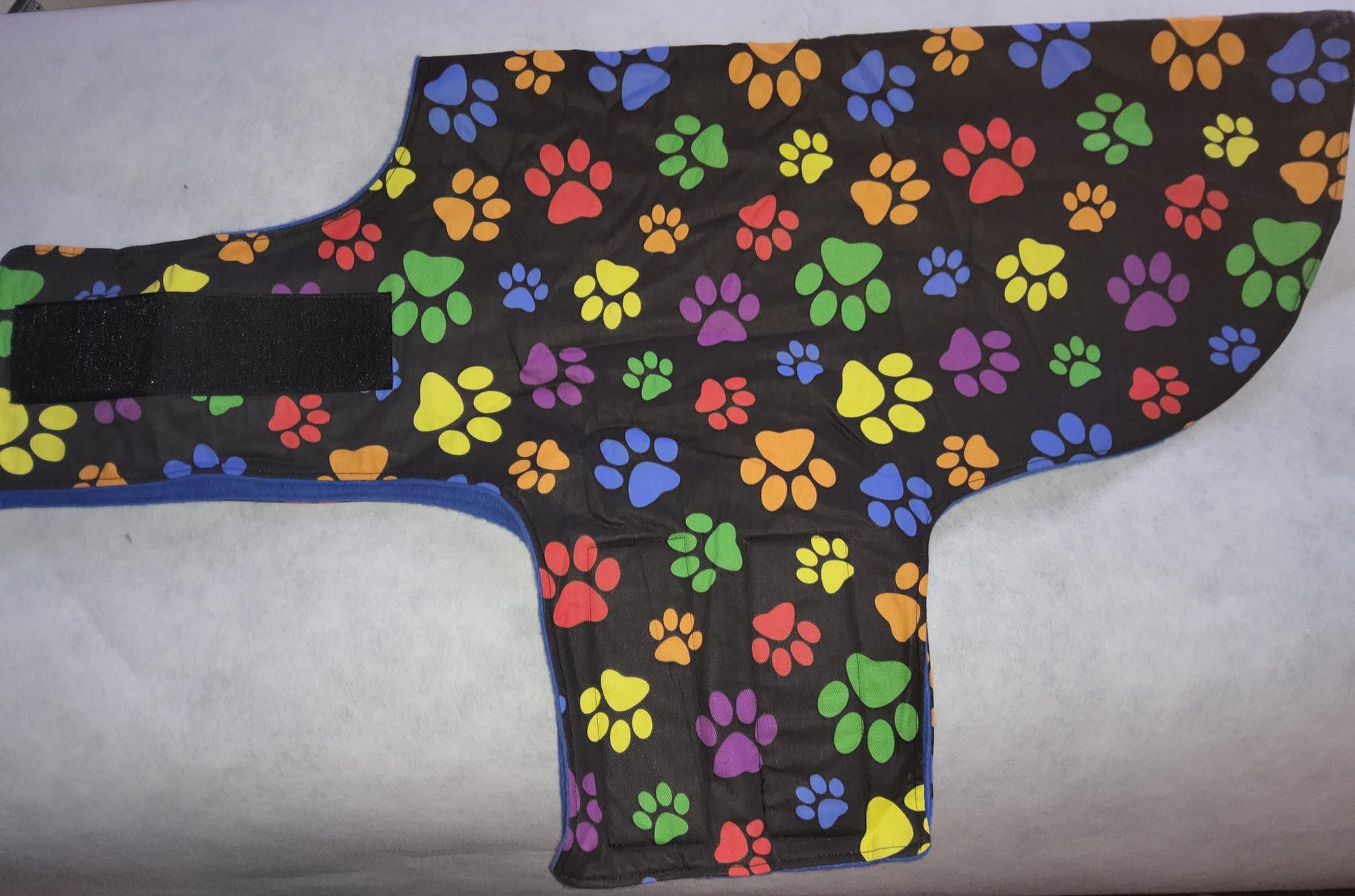 (XXXL) - (Paws - Blue fleece)